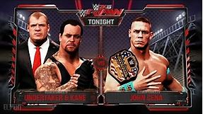 WWE RAW 2K15 : Undertaker & Kane vs John Cena - Brock Lesnar Returns 08/03/15 (Guest Booker)