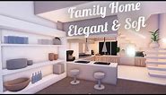 Soft Elegant Aesthetic Family Home - Tour and Speed Build - Adopt Me!