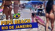 BEACH WALK, Rio de Janeiro - PRAIA DO PEPÊ in Hot Holiday [ 4K 60 FPS ]