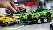 Crashed Lamborghini Huracan - Restoration Model Car