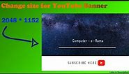 How to change Image Size to 2048 and 1152 pixels for Channel Art / Channel Banner using Paint.net