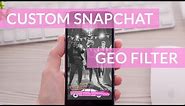How to create a Snapchat Geo Filter