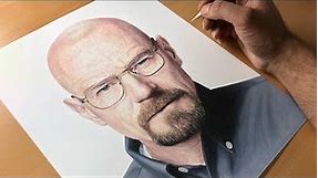 Drawing Walter White (Breaking Bad) Heisenberg - Time-lapse | Artology