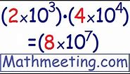 Scientific Notation - Multiplying and Dividing