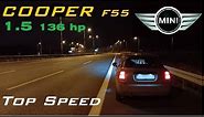 MINI COOPER F55 (2021) 1.5L (136 hp) Acceleration & Top Speed