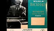 Beethoven / W. Backhaus, 1953: Sonata No 16 in G major, Op. 31, No. 1 - Rare Japanese Pressing