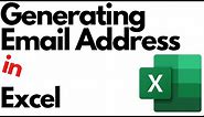 How To Create Employees Email Addresses in Excel