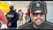 Ice Cube Happily Signs Autographs For His Well-Behaved Fans