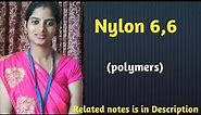 Introduction, preparation,uses, advantages & disadvantages of nylon 6,6 #polymer#