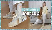 OFF-WHITE JORDAN 4 'Sail' Review & Lace Swap + Outfits Ideas With Farfetch Pickups
