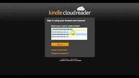 Kindle Cloud Reader Open and Download a Book