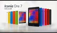 Acer Iconia One 7 tablet (B1-750) - Color your life (features & highlights)