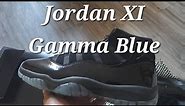Nike Air Jordan XI Cap and Gown Gamma Blue Unboxing Review