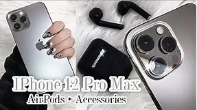 NEW🍎 Unboxing IPhone 12 Pro Max Graphite + AirPods + Accesorios