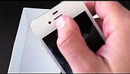 White iPhone 4 Unboxing فك علبة الآيفون 4 الأبيض - عالم آبل
