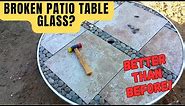 Patio Table Glass Broken? DIY Replacement-Better Than Before!