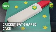 Cricket Bat-shaped Cake Recipe | Bake At Home | Dessert