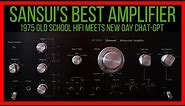Vintage Sansui AU 9900 Integrated Amplifier Repair & Restoration Using Artificial Intelligence AI.