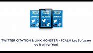 Twitter Citation and Link Monster Video Tutorial 1