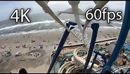 Fly the Great Nor'Easter front seat on-ride 4K POV @60fps Morey's Piers