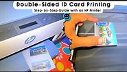 Double-Sided ID Card Printing: Step-by-Step Guide with an HP Smart Tank 670 Printer @HomeAndJoy