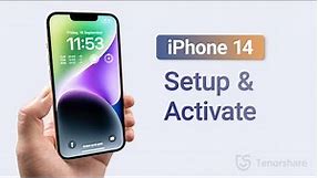 How to Set Up and Activate iPhone 14/iPhone 14 Plus/iPhone 14 Pro/iPhone 14 Pro Max