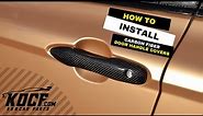 How to install door handle covers on your car - Real Carbon Fiber on e210 & Camry & Avalon