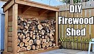 How to build a Firewood Shed, simple and solid // Plans available