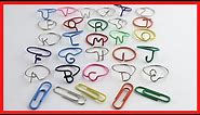 A-Z Paperclip Letter Rings Tutorial