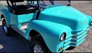 Custom 47 Old Truck Golf Cart Club Car Fully Reconditioned For Sale From SaferWholesale
