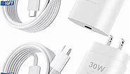 iPhone 15 Pro Max Charger Fast Charging, 30W USB C iPhone 15 Pro Max Fast Charger Block with 10FT Long USB C Charging Cable for iPhone 15 Pro Max/15 Pro/15/Plus,iPad Pro 11,Samsung Galaxy S24 Ultra
