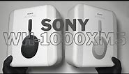Silver and Black Sony WH-1000XM5 Unboxing | First look