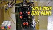 Split buss fuse panel
