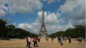 Paris Eiffel Tower - Free HD Stock Footage - No Copyright - Tourists Sights France