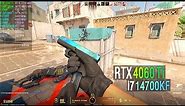 CS2 Counter-Strike 2 : RTX 4060 Ti : i7 14700KF : 1080p , 1440p Very High Settings , FSR