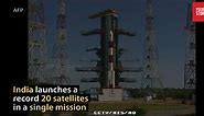ISRO launches 20 satellites in a row