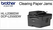 Quickly clear paper jams and get back to work – DCPL2550DW or HLL2390DW
