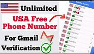 How to Get Unlimited Free USA Phone Number for Gmail verify || Verify Gmail Account with US Number