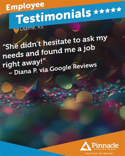 Here's some of our favorite Employee Testimonials from this year. We love hearing great things from our employees, as we continue to work hard every day to help build their futures. #Staffing #StaffingCompany #StaffingFirm #StaffingAgency #StaffingSuccess #StaffingPartner #Testimonials #Inc5000 | Pinnacle Staffing Group - Denver | Facebook