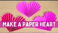 Make a Paper Folded Heart: Easy DIY Valentine's Day Craft