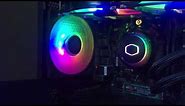 How to control Cooler Master ARGB Fans & AIO, with Master+ Software Lighting Effects & Speeds