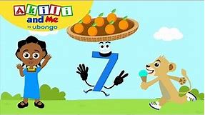 The Number 7 Song | Learn to Count with Akili and Me | Cartoons for Preschoolers