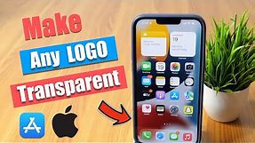 How to Remove Logo Background and Make Logo Transparent on iPhone for FREE?