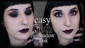 Easy goth smokey eye makeup tutorial (2019)