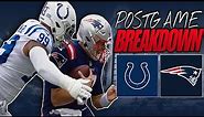 Patriots Vs Colts Postgame Breakdown and Reactions