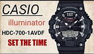 How to Set the Time Casio HDC-700-1AVDF @timewatchdc