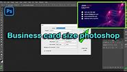 Standard business Card size for Photoshop |Business cards size photoshop