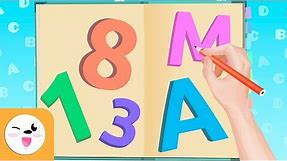 Aprende a escribir - Números y letras para niños