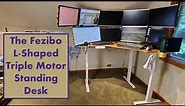 The Fezibo L-Shaped Triple Motor Standing Desk
