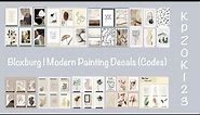 Bloxburg | Modern Painting Decals (Codes)